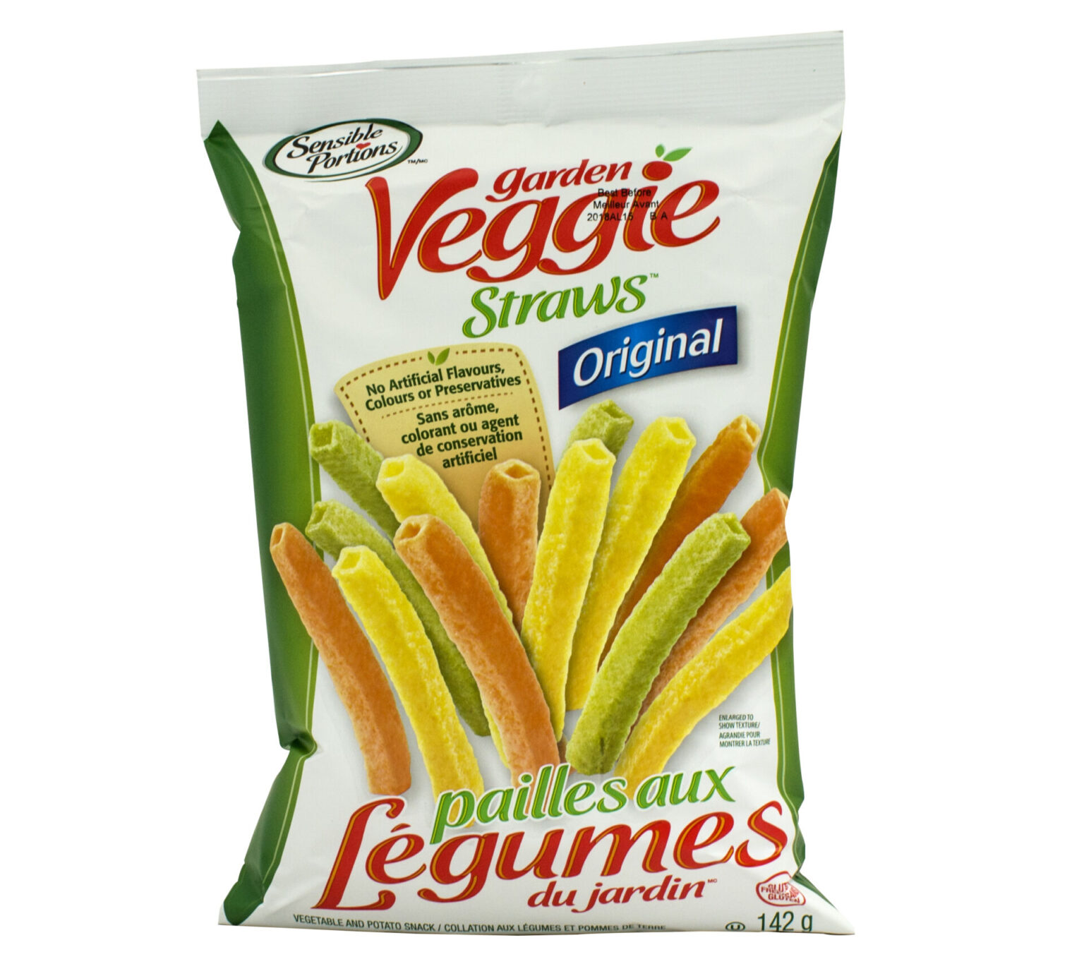 Pailles aux légumes original Sensibles Portions 142 G Fruiterie Potager