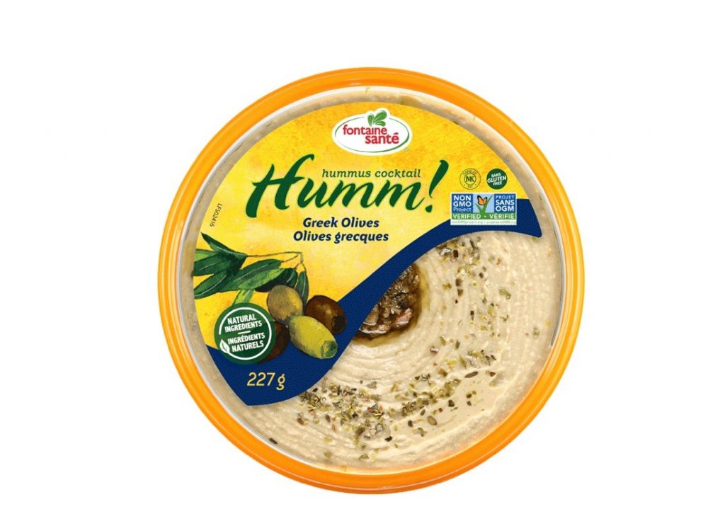 Hummus aux olives grecques Fontaine Santé 227 g Fruiterie Potager