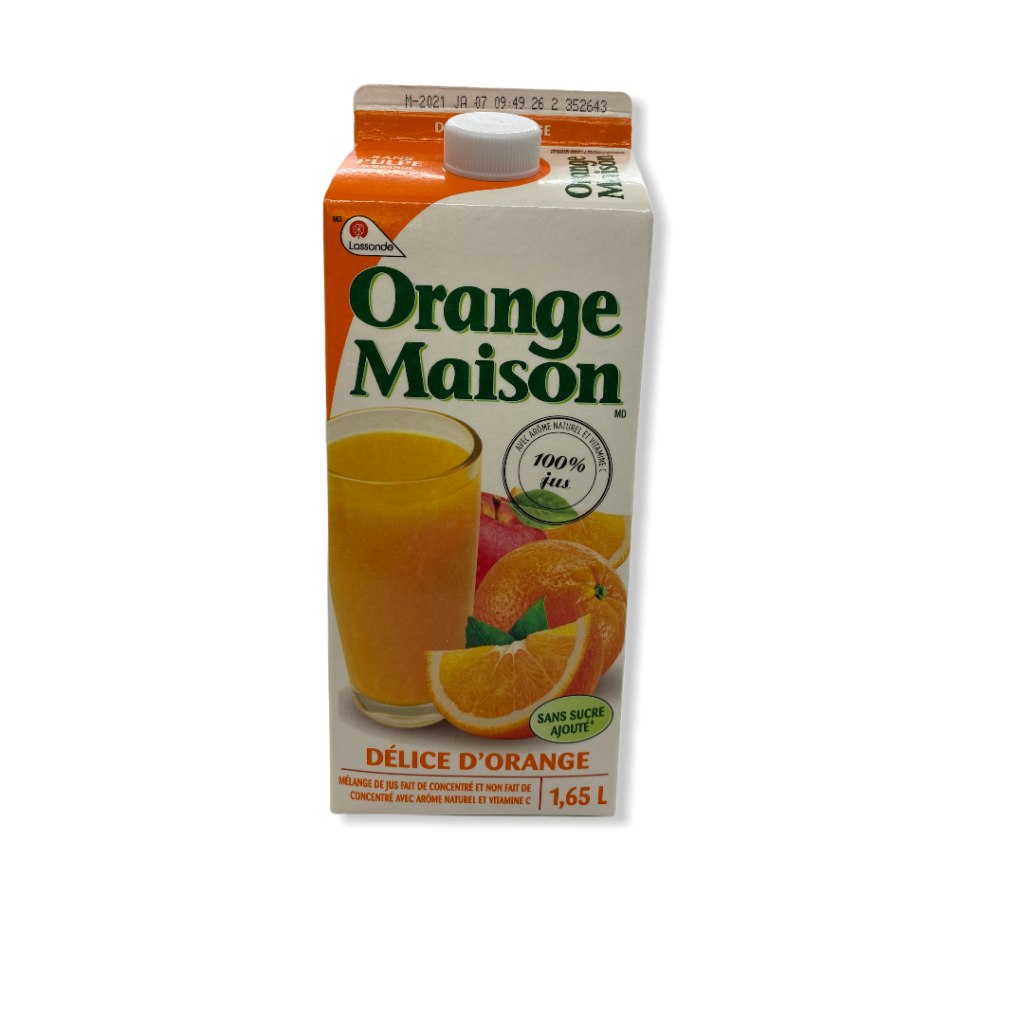 Jus Délices d'Orange Orange Maison 1.65L Fruiterie Potager Jus Délices d'Orange Orange Maison 1.65L Fruiterie Potager