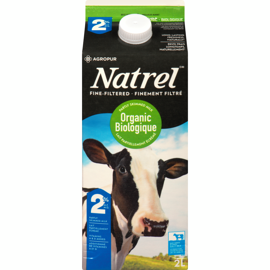 natrel lait bio 2% 2 litres - Fruiterie Potager