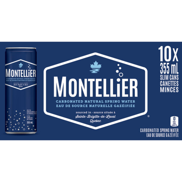 Eau de source naturelle gazéifiée – Montpellier 10x355ml