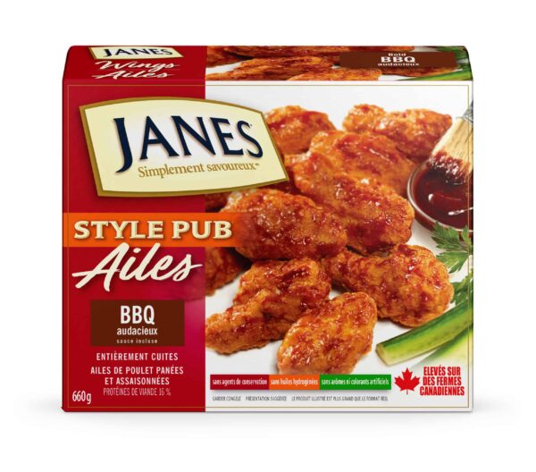 Ailes de poulet Style Pub BBQ Janes - 660 g