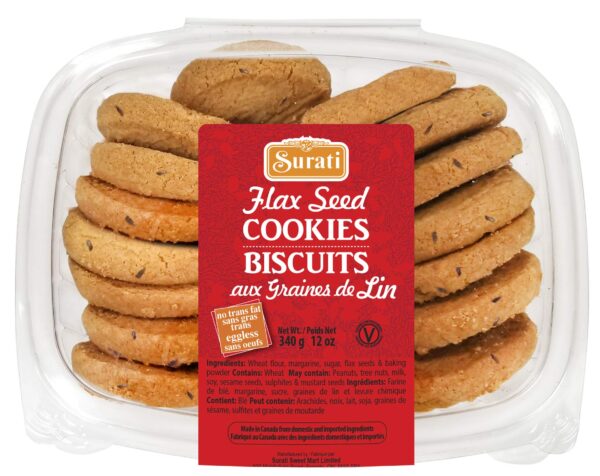 Biscuits aux graines de Lin Surati – 340 g