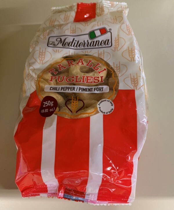 Taralli Pugliesi Piment Fort La Mediterranea 250 g