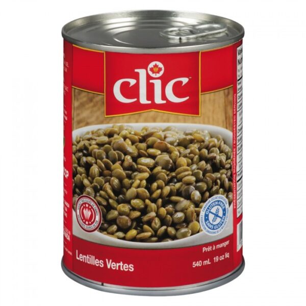 Lentilles Vertes Clic 540 ml