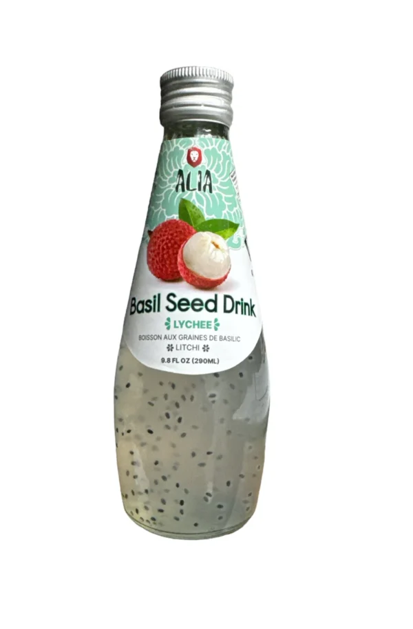 Boisson aux graines de Basilic Litchi Alia 290 ml