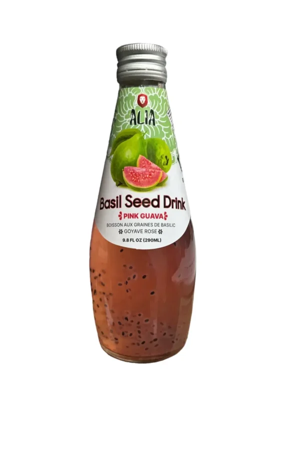 Boisson aux graines de Basilic Goyave Rose Alia 290 ml