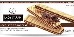 Gauffrettes fourrées de crème au Chocolat Lady Sarah 200 g