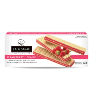 Gauffrettes fourrées de crème au Fraise Lady Sarah 200 g