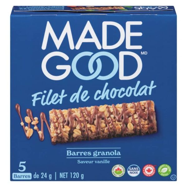 Barres Granola Saveur de Vanille Made Good 120 g