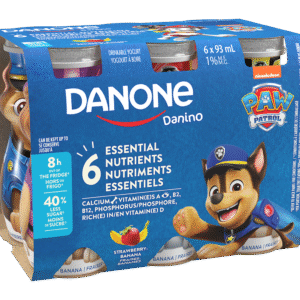Yogourt à boire Fraises-Bananes Danone 6 x 93 ml