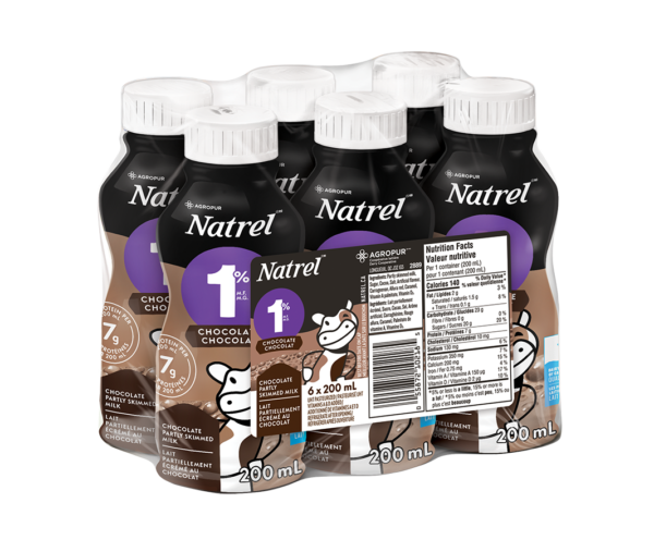 Lait au Chocolat Natrel Agropur 6 x 200 ml