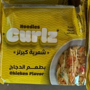 Nouilles Instantanées Saveur de Poulet Curlz