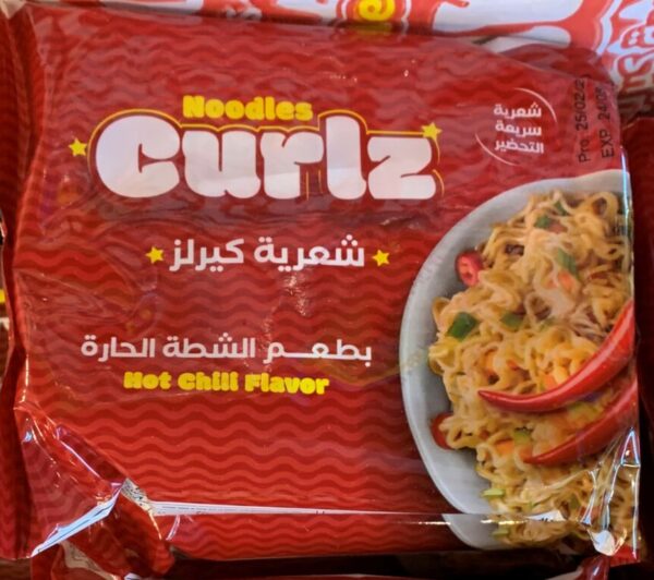 Nouilles Instantanées Saveur de Piment Fort Curlz