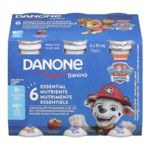 Yogourt à boire Fraises Danone 6 x 93 ml