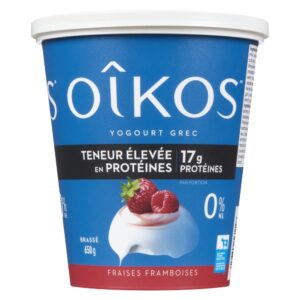 Oîkos - Yogourt 0 % Fraise Framboise 650 g