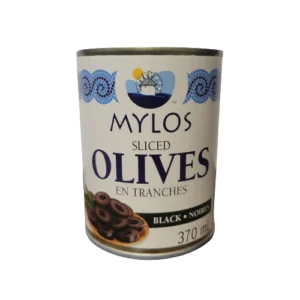Olives En Tranches Noires Mylos 370 ml