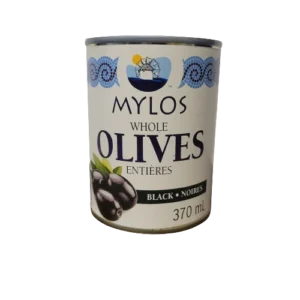 Olives Entières Noires Mylos 370 ml