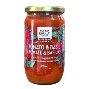 Sauce pour pâtes Tomate et Basilic Sacla 655 ml