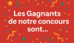 Visuels annonçant les gagnants du concours de novembre 2025