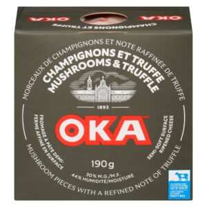 Fromage à pâte demi-ferme Oka Champignons et Truffe Agropur 190 G