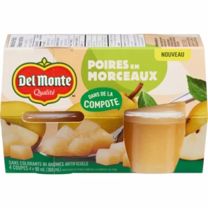 Poires en Morceaux Del Monte 4 x 90 ml