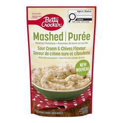 Purée de pommes de terre Saveur de crème sure et ciboulette Betty Crocker 113 g