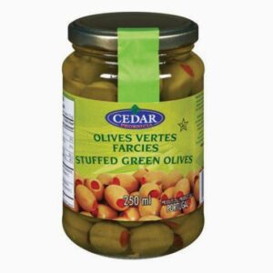Olives vertes farcis Cedar Phoenicia 250 ml