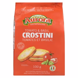 Craquelins Crostini tomates & Basilic Aurora 100 g