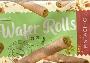 Rouleaux de gaufrettes farcies à la crème de Pistache Jammy 150 g