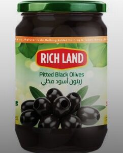 Olives noires dénoyautées Rich Land 250 ml