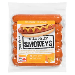Saucisses fumées Smokeys Fromage au Porc Gold Label 375 g