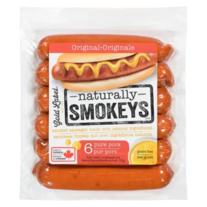 Saucisses fumées Smokeys Original au Porc Gold Label 375 g
