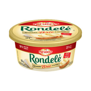 Rondelé Fromage Brie à tartiner Président 185 g