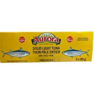 Thon Pâle Entier dans l'huile Aurora 3 x 85 g