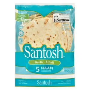 Pain Naan à l'ail Santosh 500 g