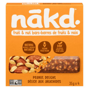 Barres de fruits et noix délice aux arachides - Nakd 4 x 35 g